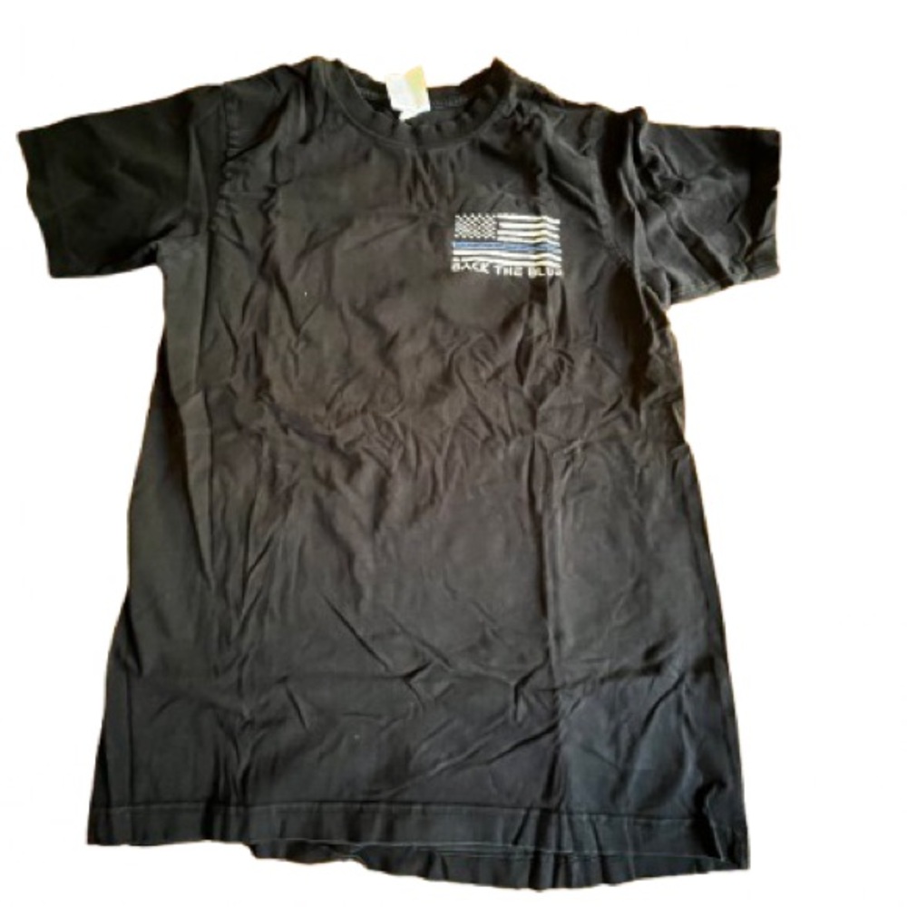 Black “Back The Blue” Tshirt - Size Medium